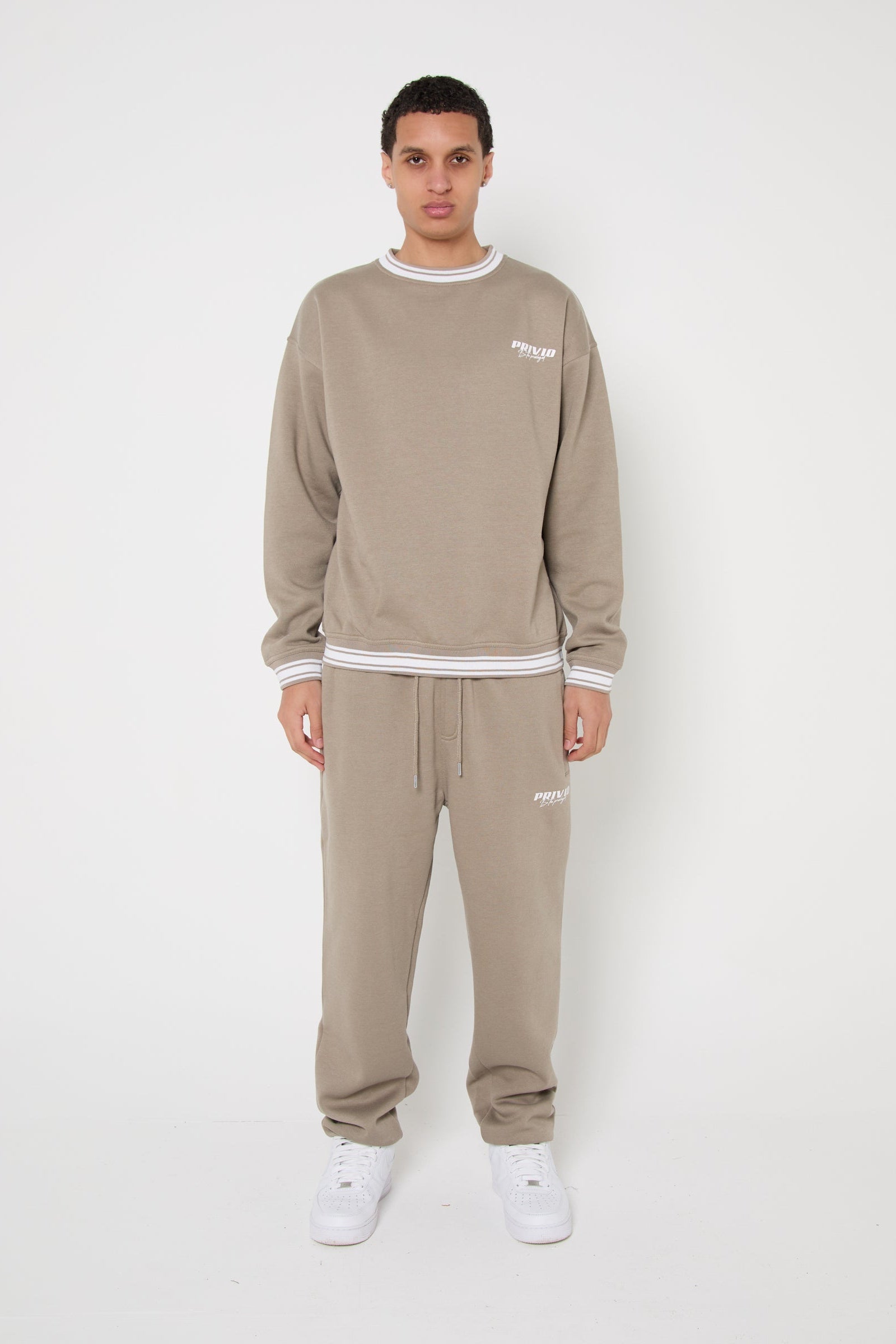 Straight Leg Trouser - Stone