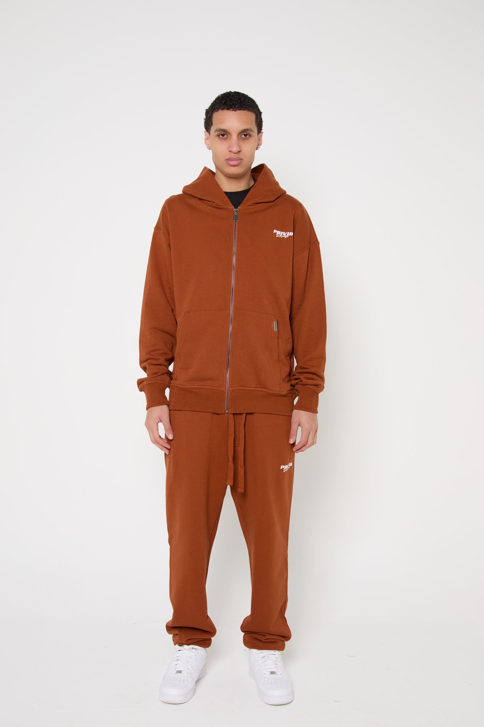 Straight Leg Trouser - Brown