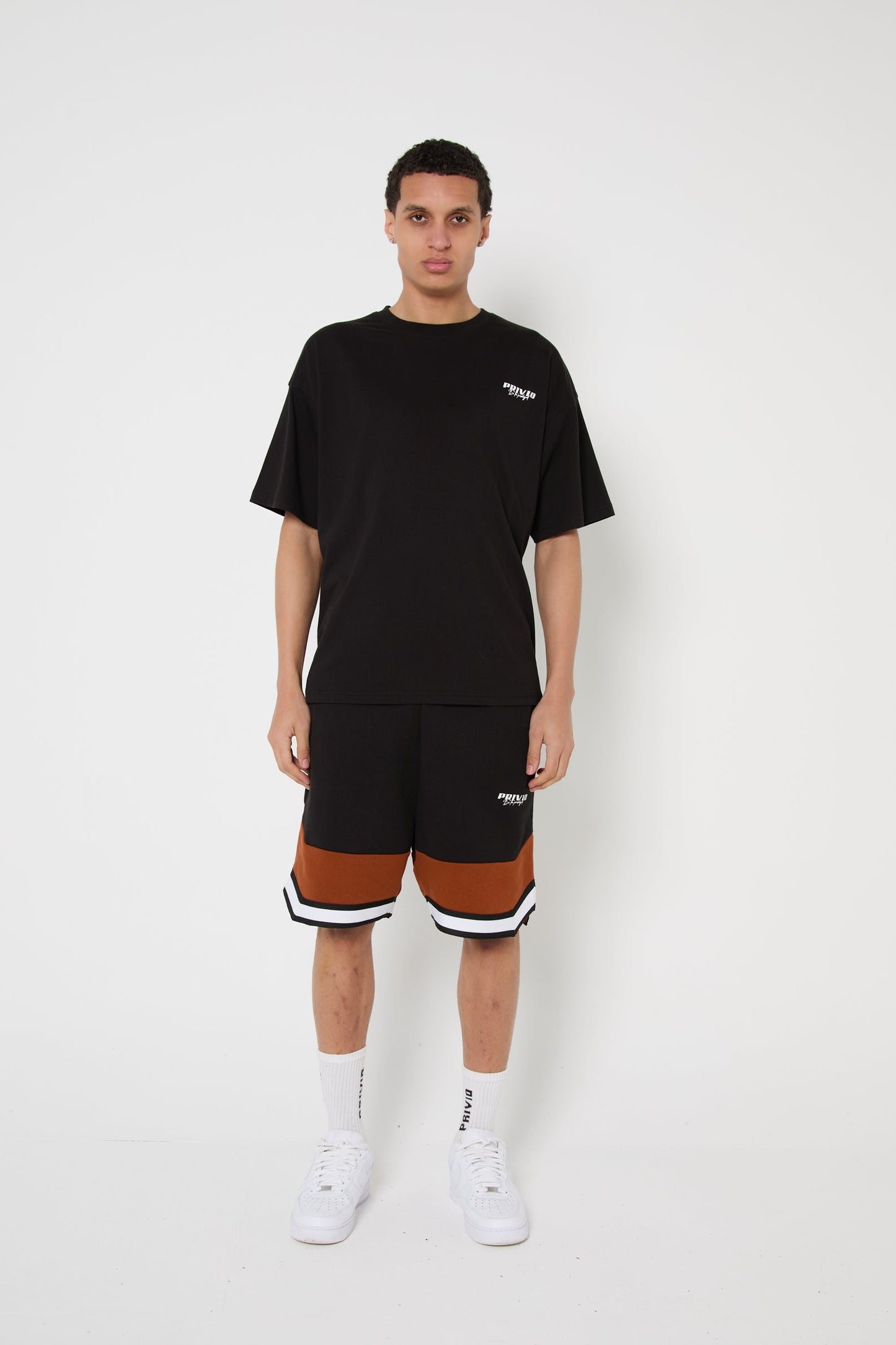 SPORT CONTRAST PANEL SHORTS