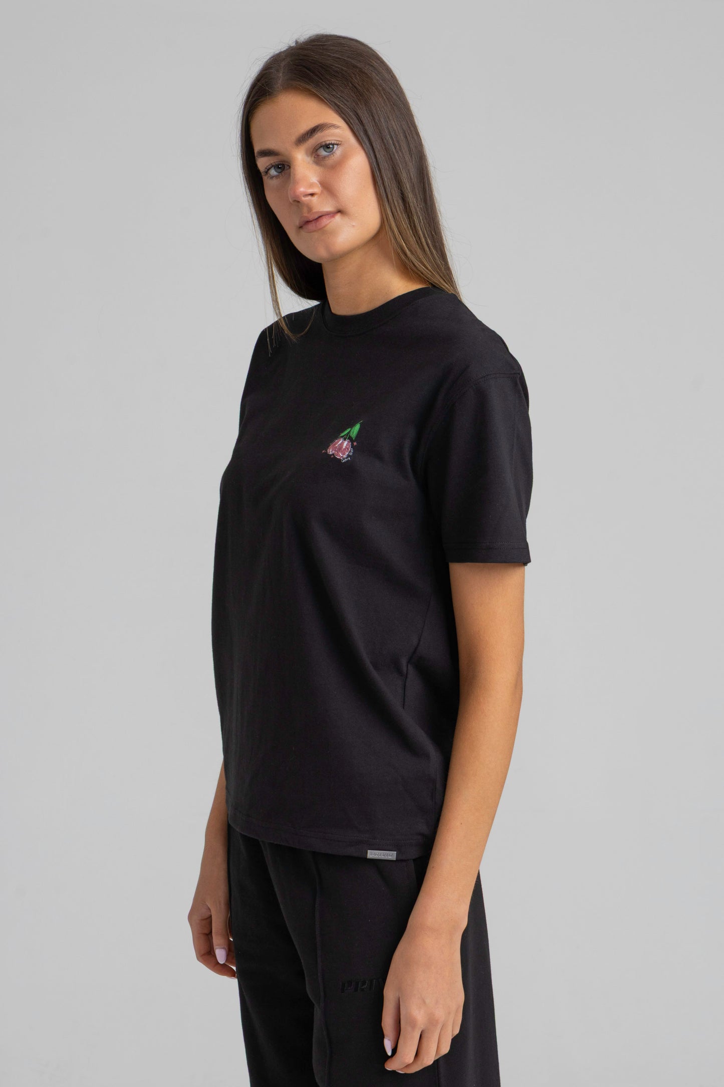 CHERRY PRINT OVERSIZED T-SHIRT