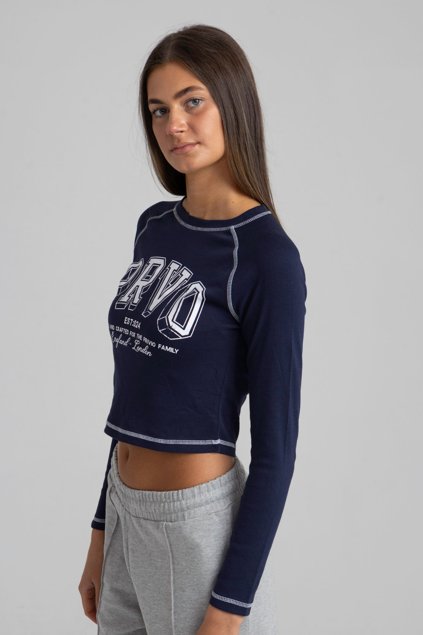 RIBBED LONG SLEEVE T-SHIRT
