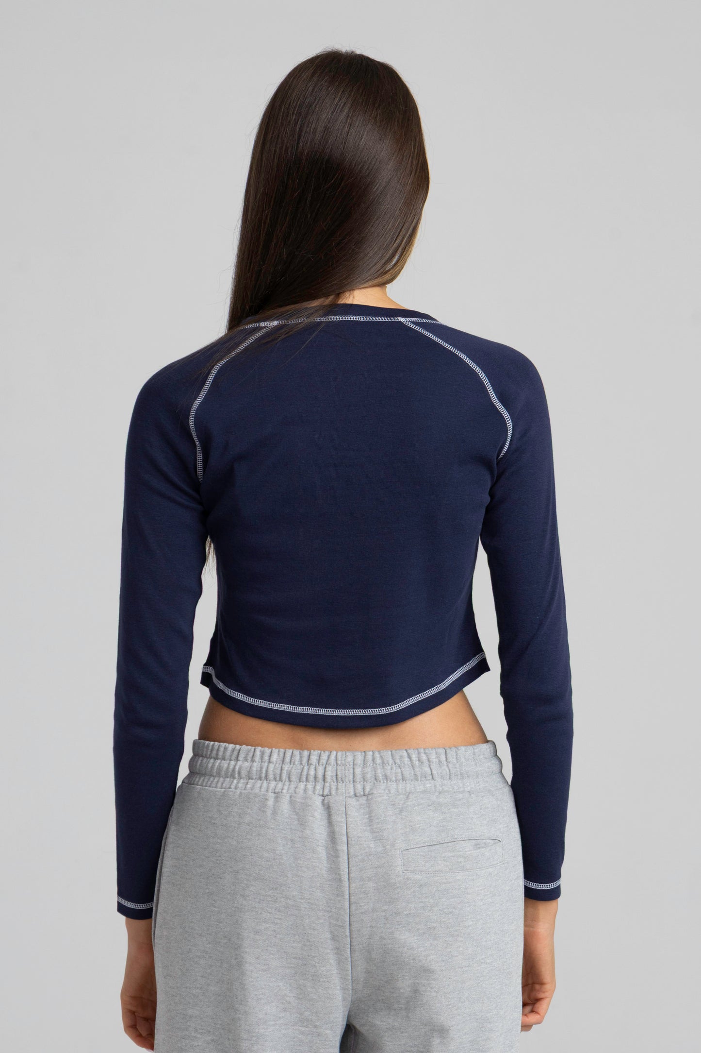 RIBBED LONG SLEEVE T-SHIRT
