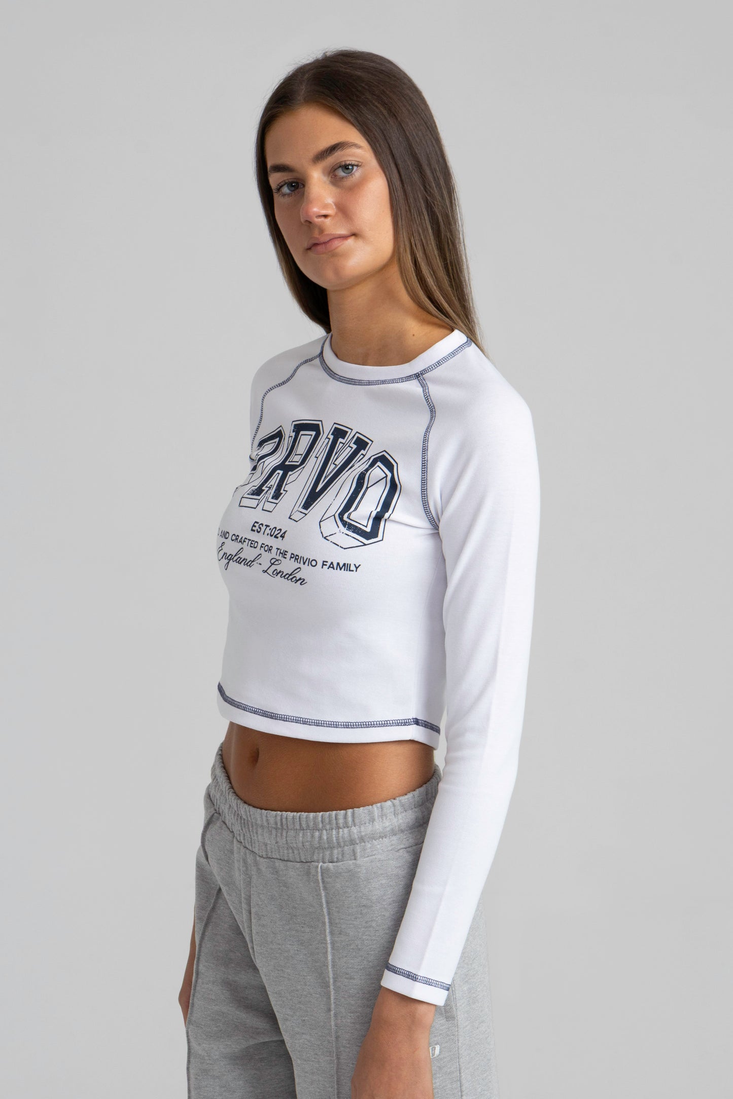 RIBBED LONG SLEEVE T-SHIRT