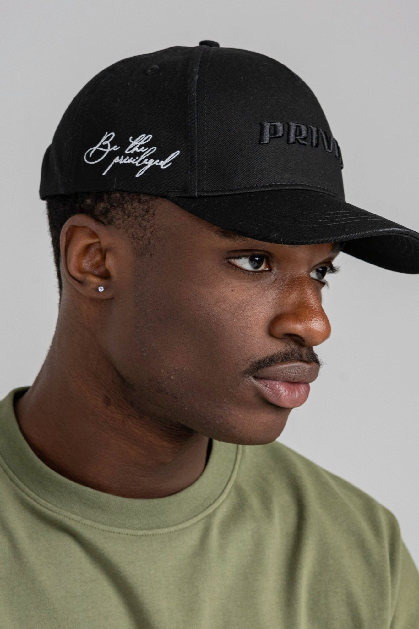 Privio Black Logo Cap