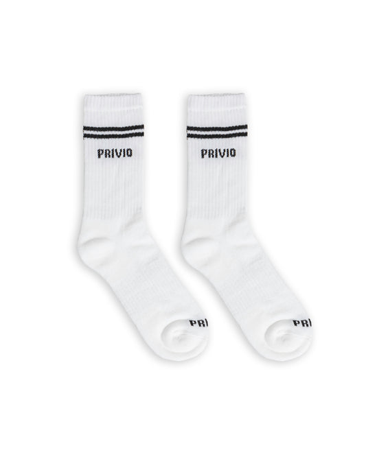 PRIVIO STRIPE SPORTS SOCKS/PACK OF 2