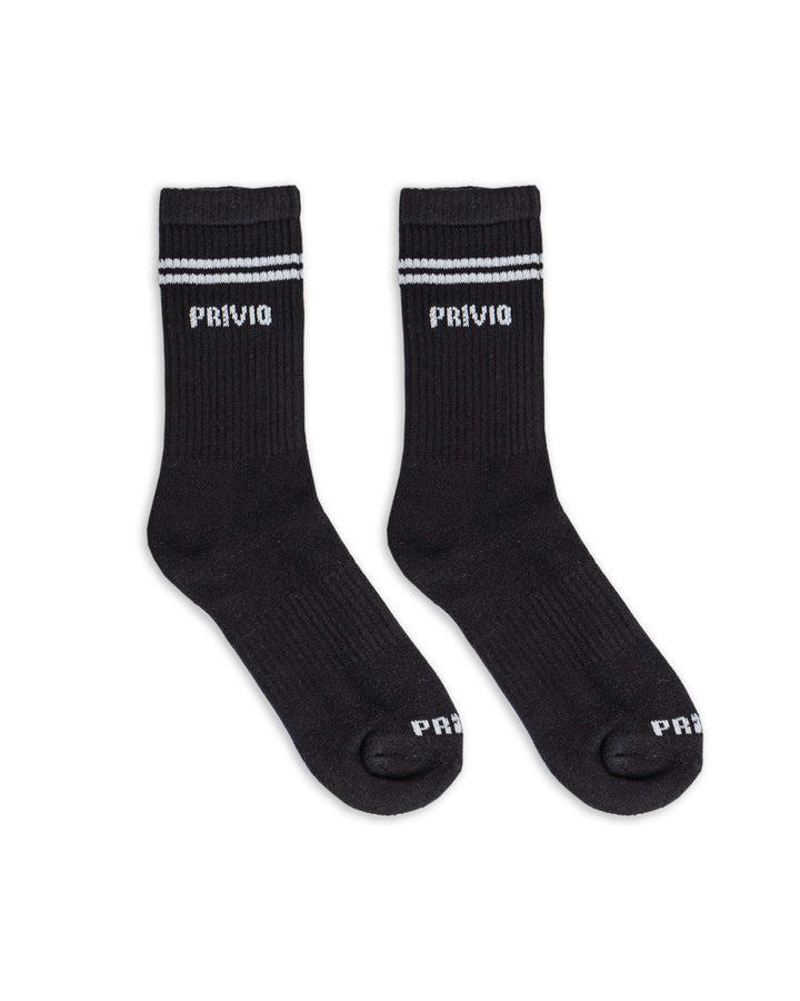 PRIVIO STRIPE SPORTS SOCKS/PACK OF 2