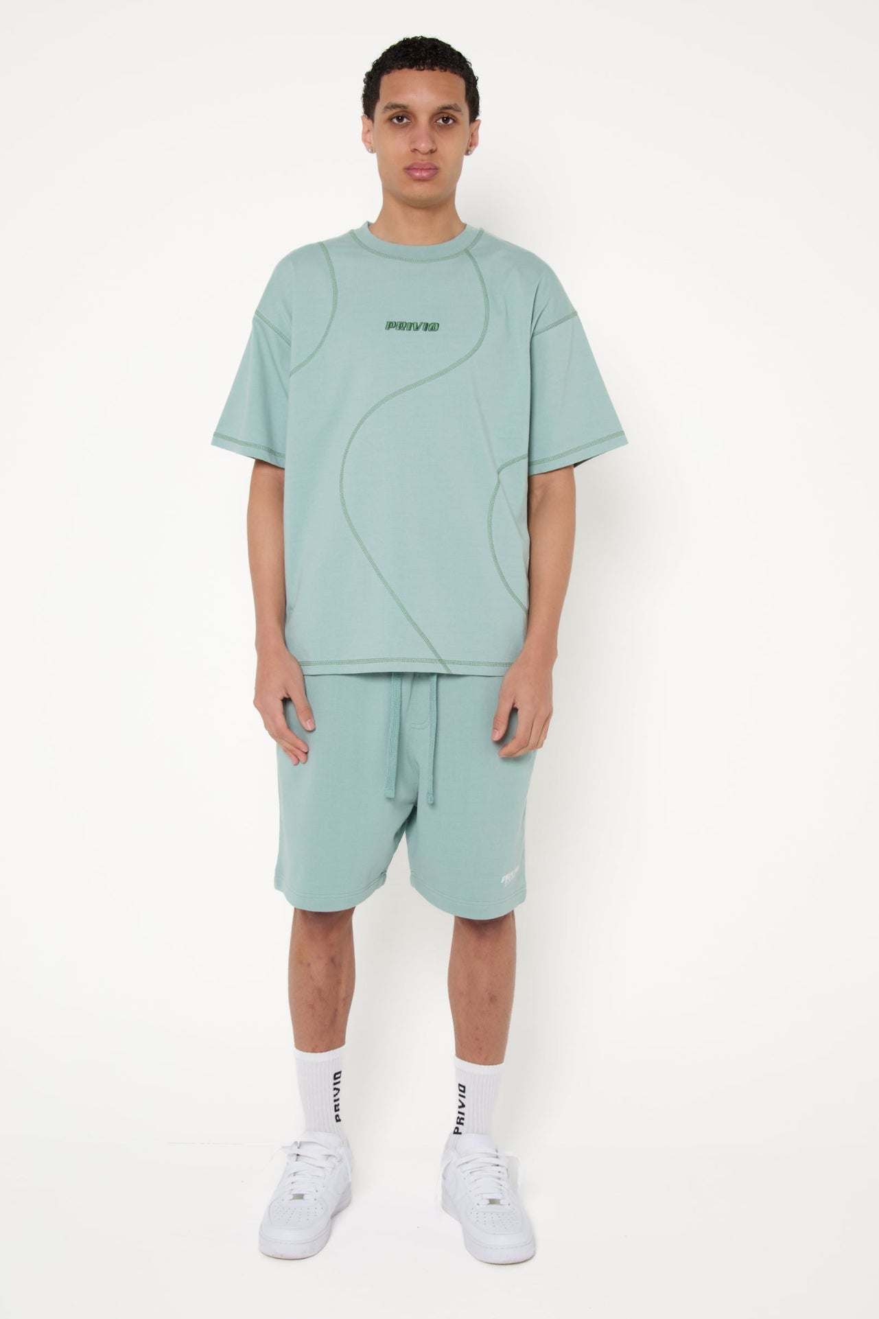 PRIVIO FLATLOCK STITCH T-SHIRT