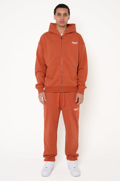 PRIVIO LOGO ZIP THROUGH HOODIE