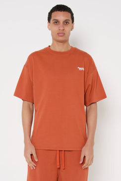 Relaxed Privio Logo Cotton T-Shirt - Dusty Orange