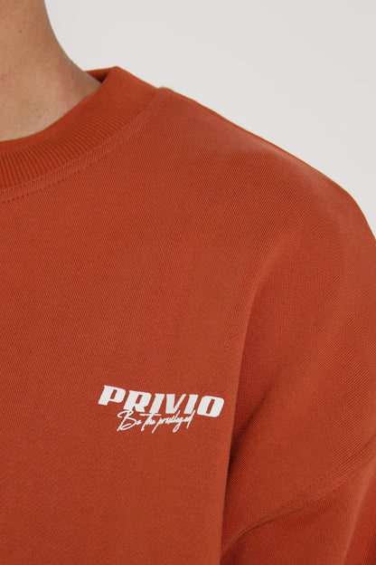 PRIVIO HEAVY LOGO SWEATER