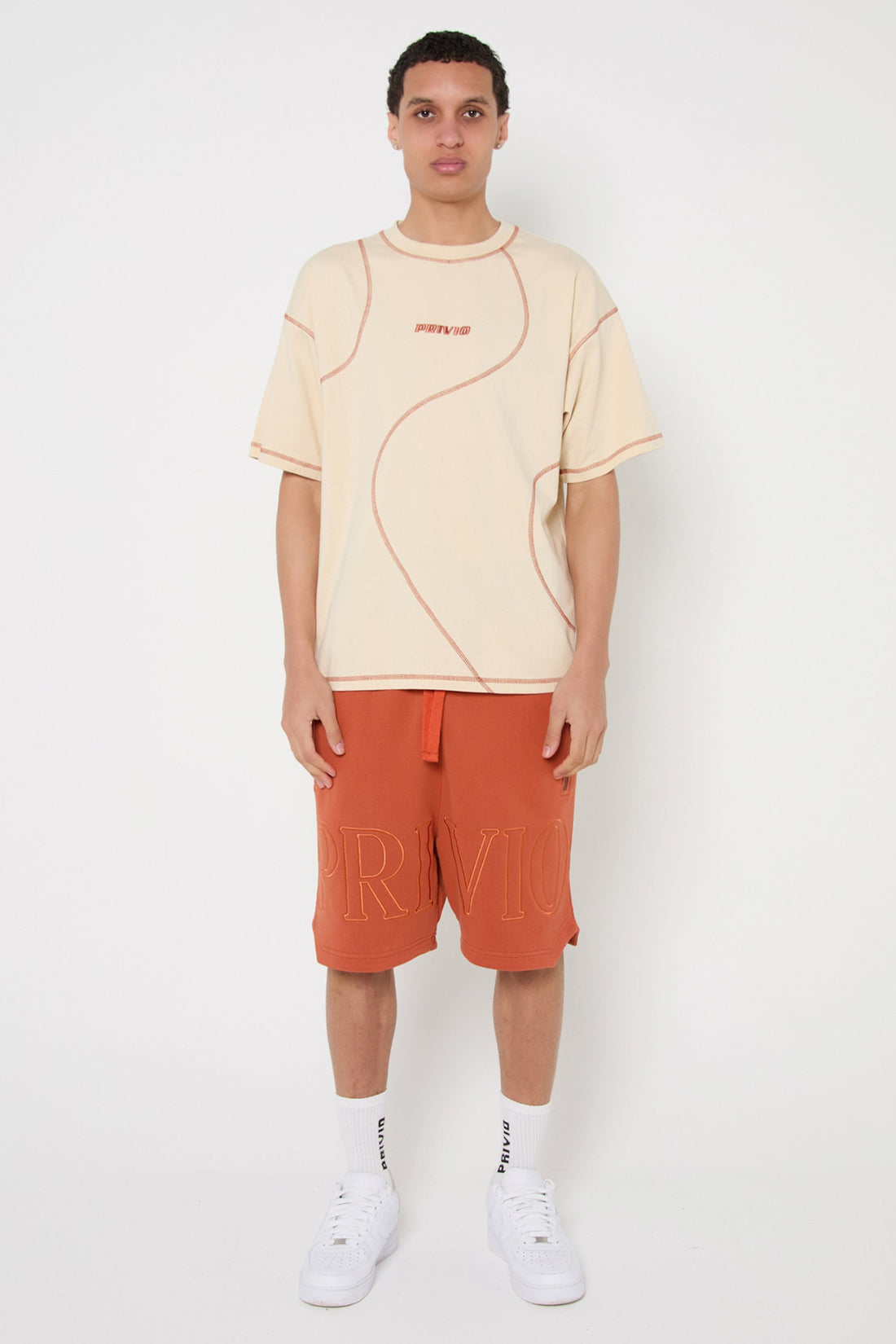 PRIVIO EMBROIDERY SHORTS