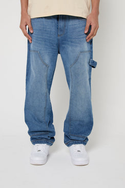Rider Carpenter Loose-Fit Jeans - Blue