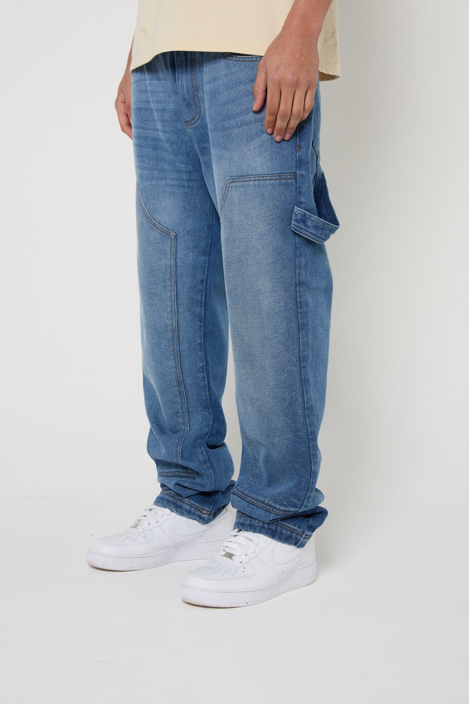 Rider Carpenter Loose-Fit Jeans - Blue