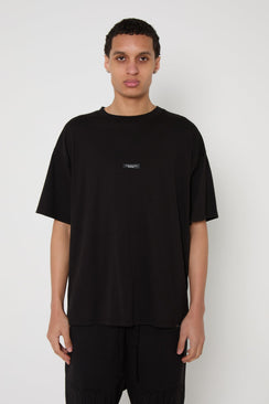 Relaxed Lightweight Privileged Cotton T-Shirt - Black