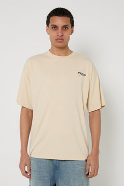 Relaxed Privio Logo Cotton T-Shirt - Beige
