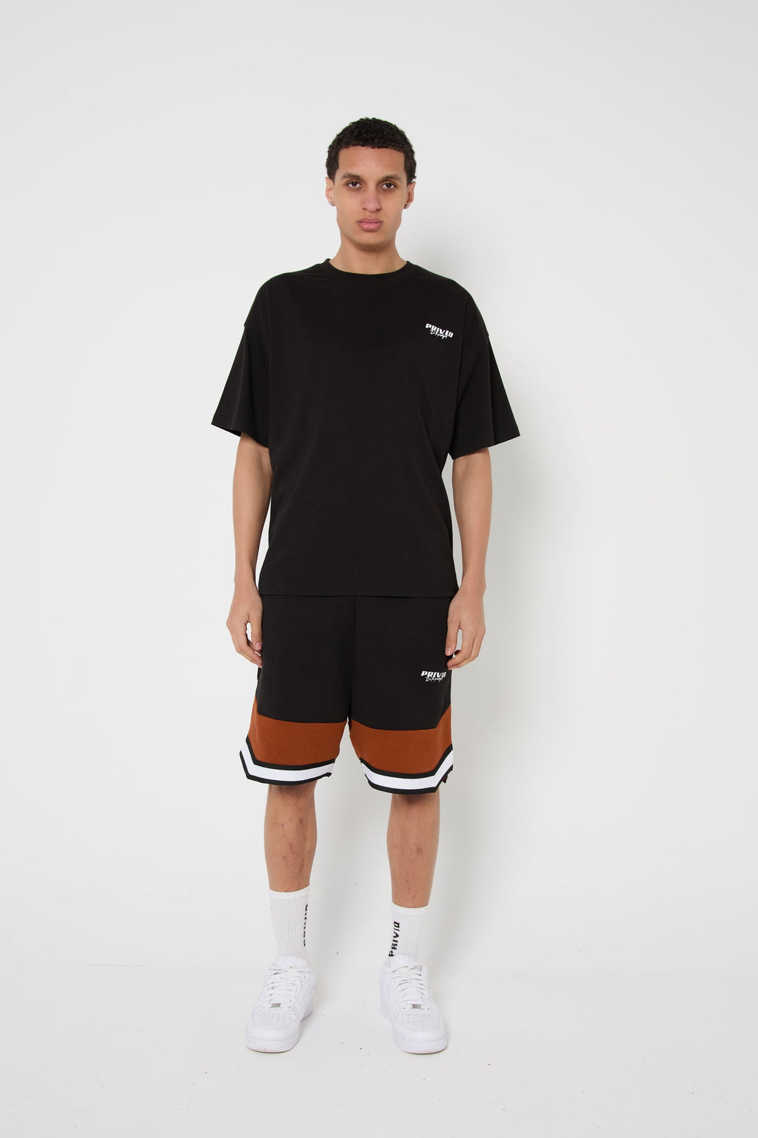 SPORT CONTRAST PANEL SHORTS