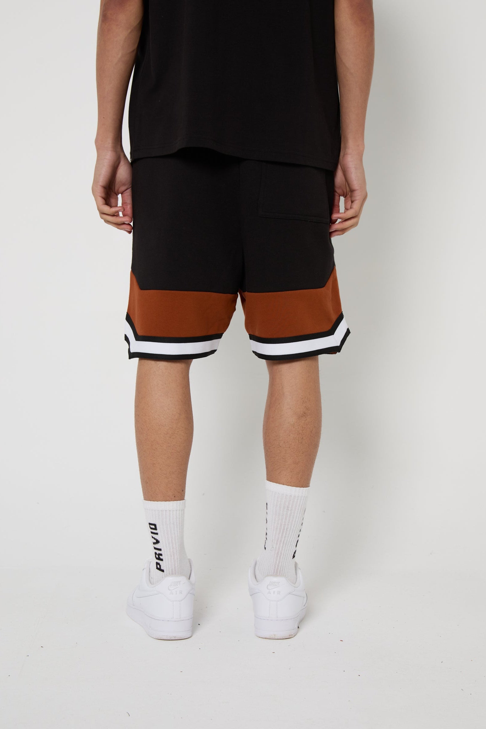 SPORT CONTRAST PANEL SHORTS