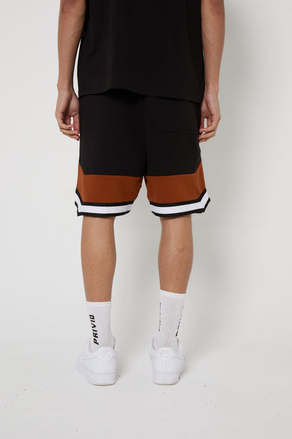 SPORT CONTRAST PANEL SHORTS