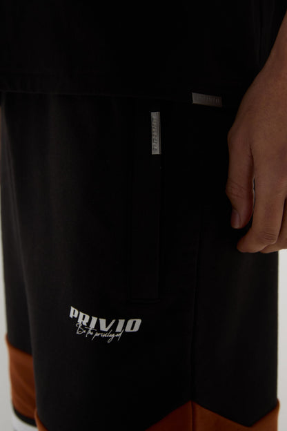 SPORT CONTRAST PANEL SHORTS