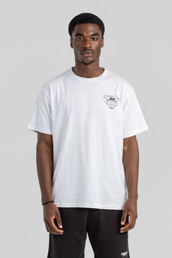 Relaxed Club Life Style Cotton T-Shirt - White