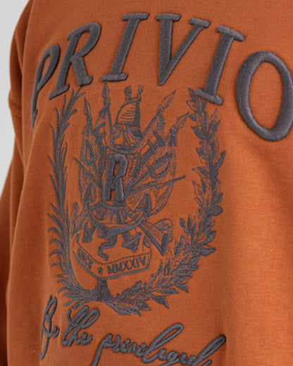 PRIVIO CREST 3D EMBROIDERY SWEATER