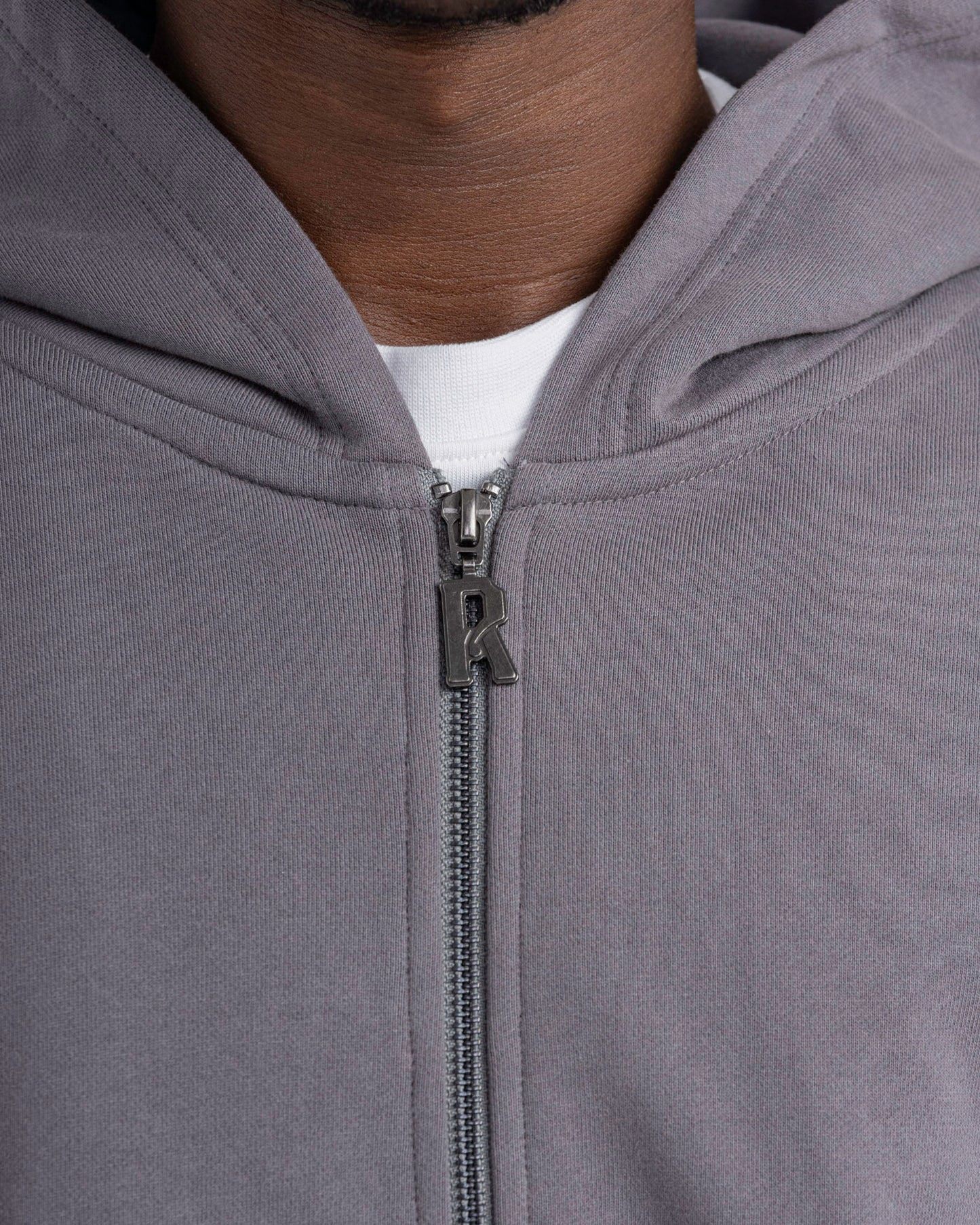 LOGO ZIP THROUGH HOODIE