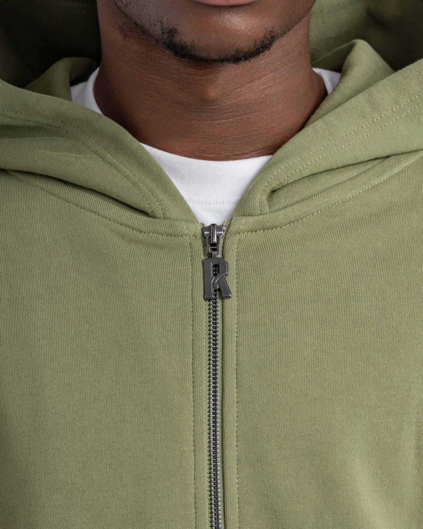 LOGO ZIP THROUGH HOODIE