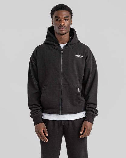 LOGO ZIP THROUGH HOODIE