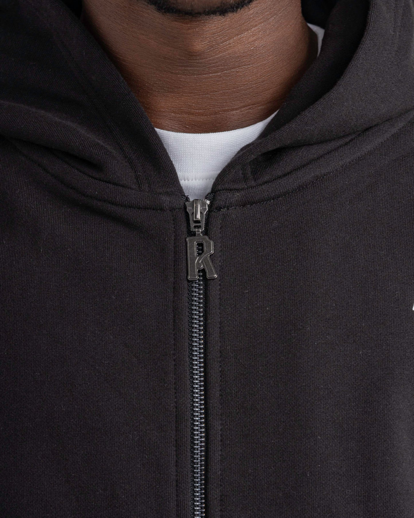 LOGO ZIP THROUGH HOODIE