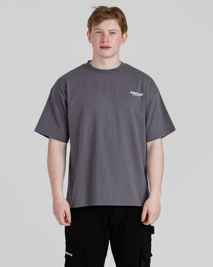 PRIVIO LOGO T SHIRT WITH CUT AND SEW PANEL