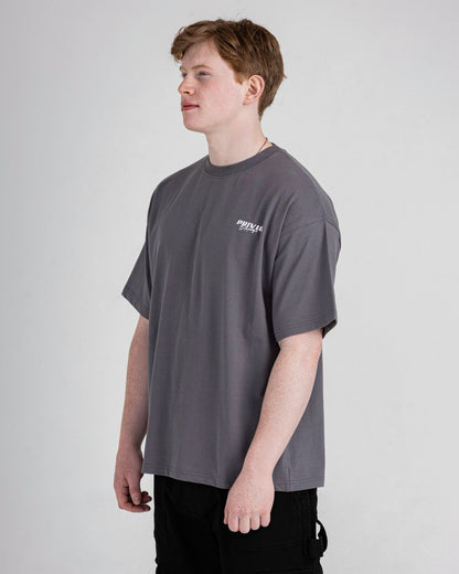 PRIVIO LOGO T SHIRT WITH CUT AND SEW PANEL