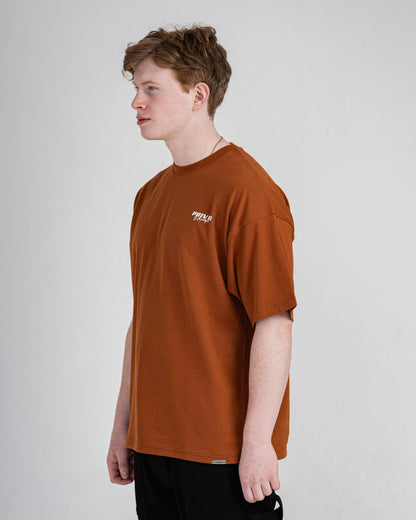 PRIVIO LOGO T SHIRT WITH CUT AND SEW PANEL