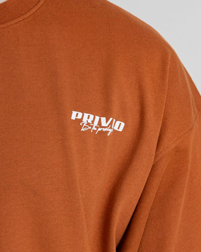 PRIVIO LOGO T SHIRT WITH CUT AND SEW PANEL