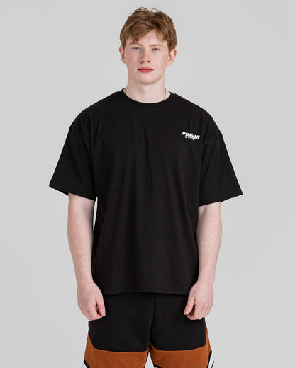 PRIVIO LOGO T SHIRT WITH CUT AND SEW PANEL