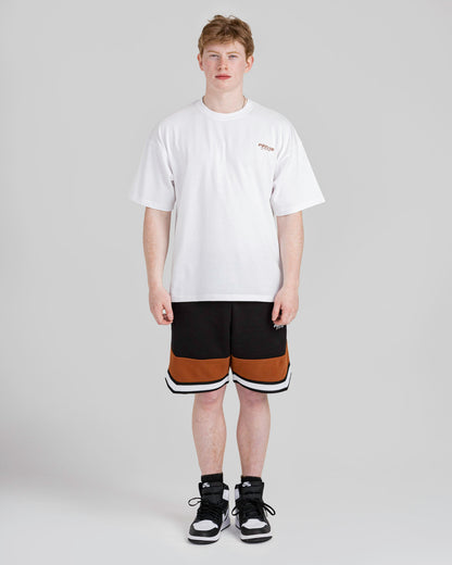 PRIVIO LOGO T SHIRT WITH CUT AND SEW PANEL