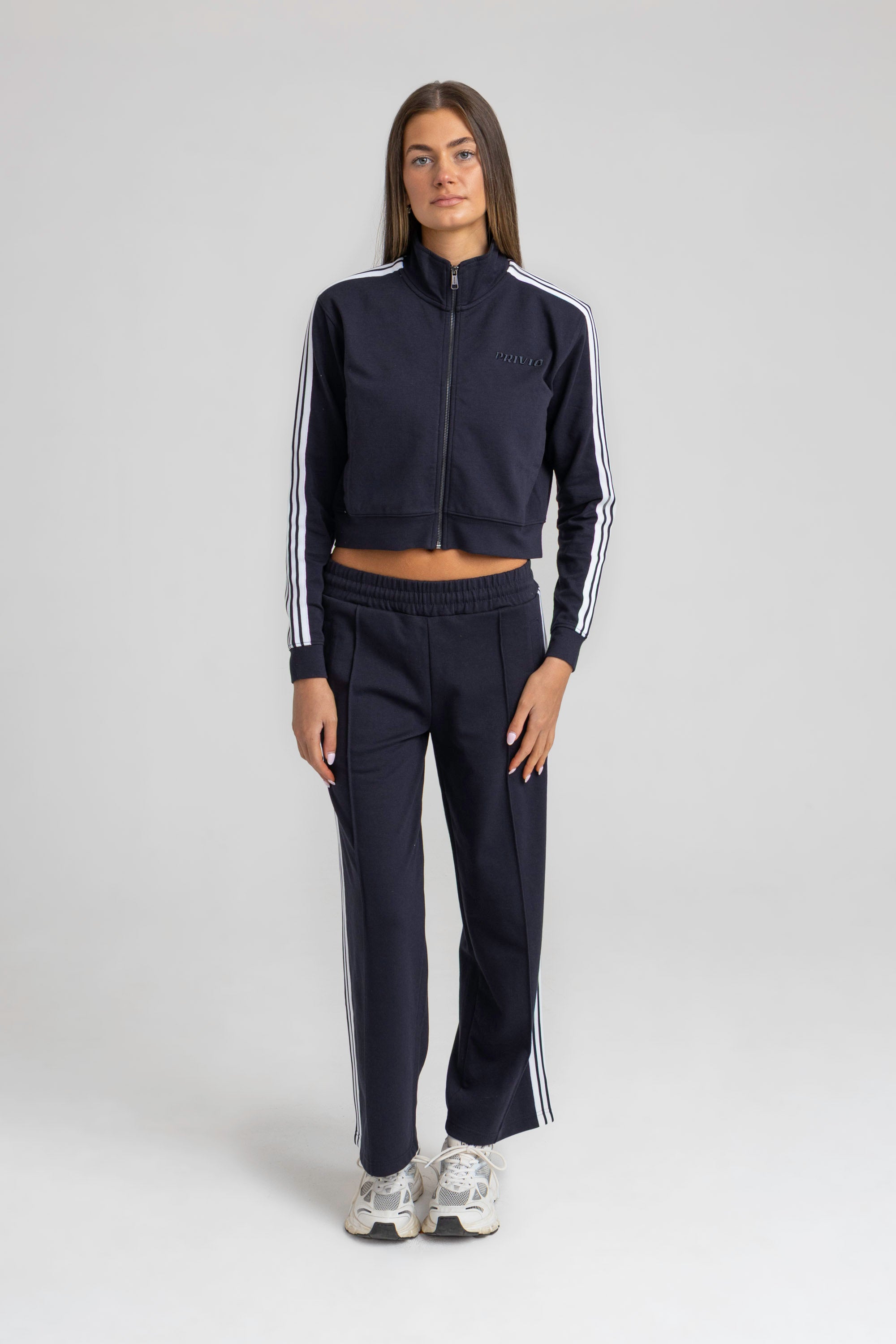 Side Stripe Wide Leg Tracksuit Pant