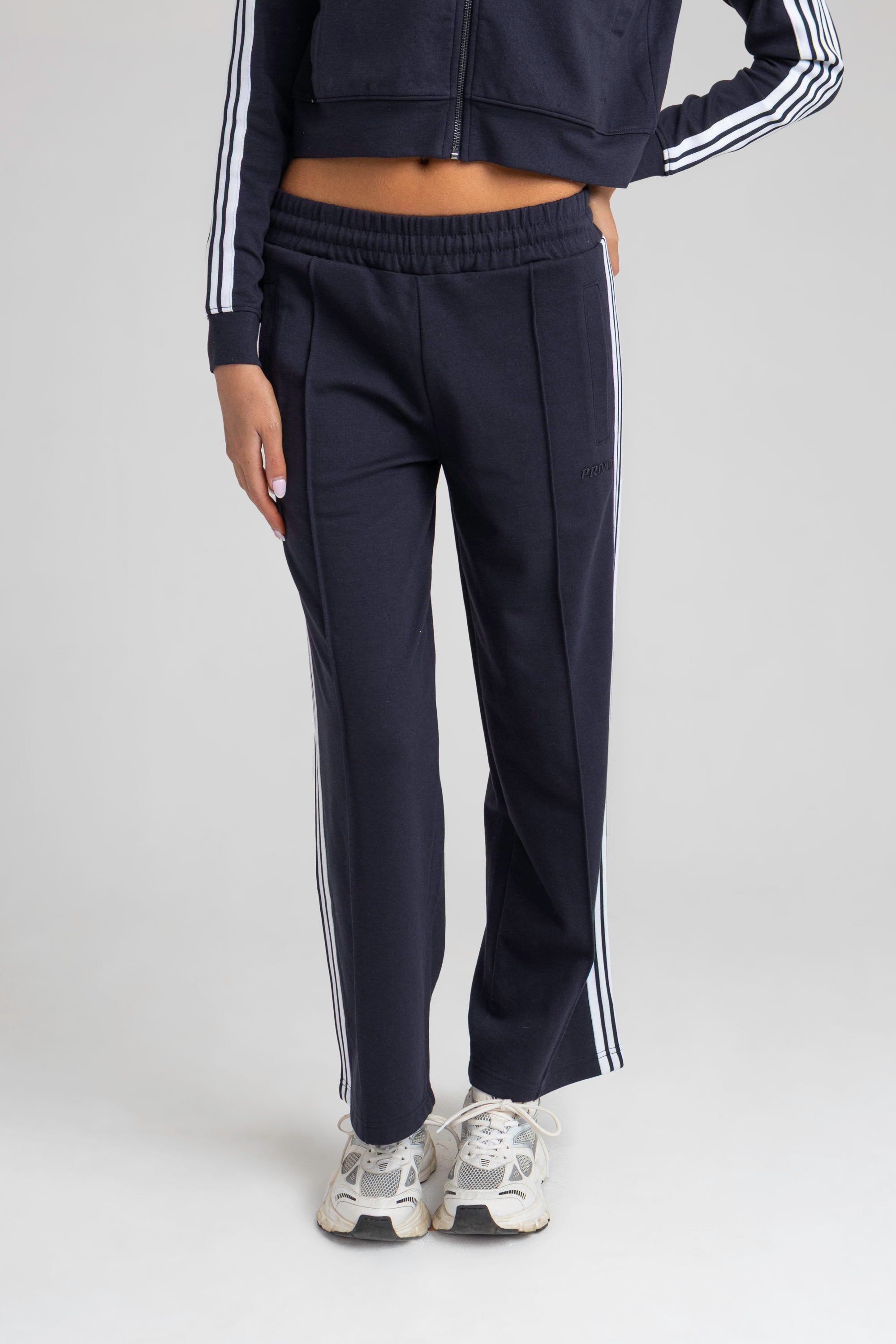 SIDE STRIPE WIDE LEG TRACK PANT