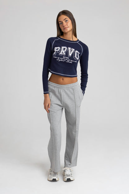 RIBBED LONG SLEEVE T-SHIRT