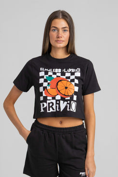 Endless Flavour Cropped T-Shirt - Black
