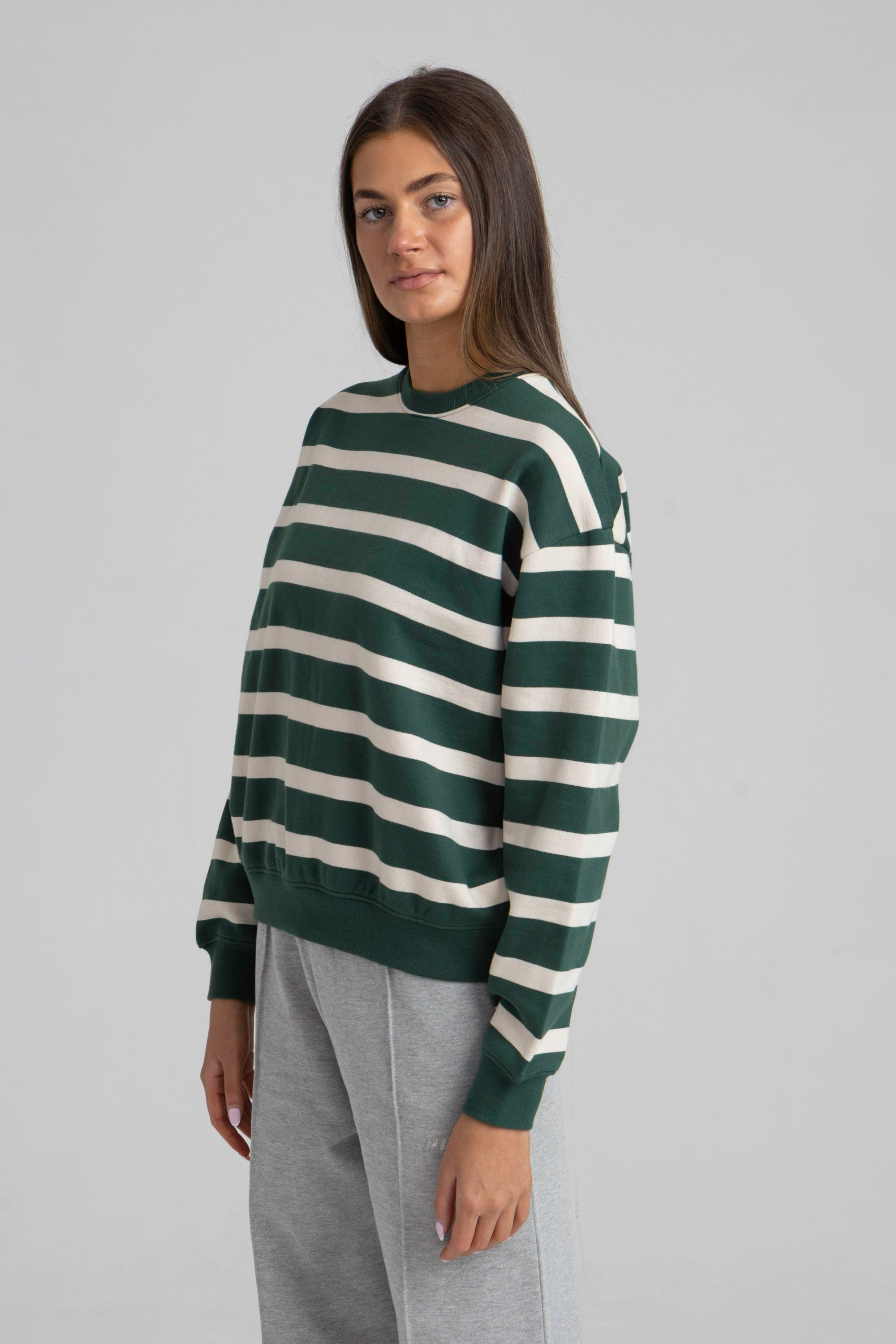 LINE PRINT SWEATSHIRT