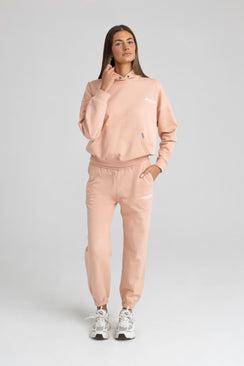 Washed Cotton Hoodie - Peach