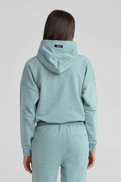 Washed Cotton Hoodie - Dusty Mint