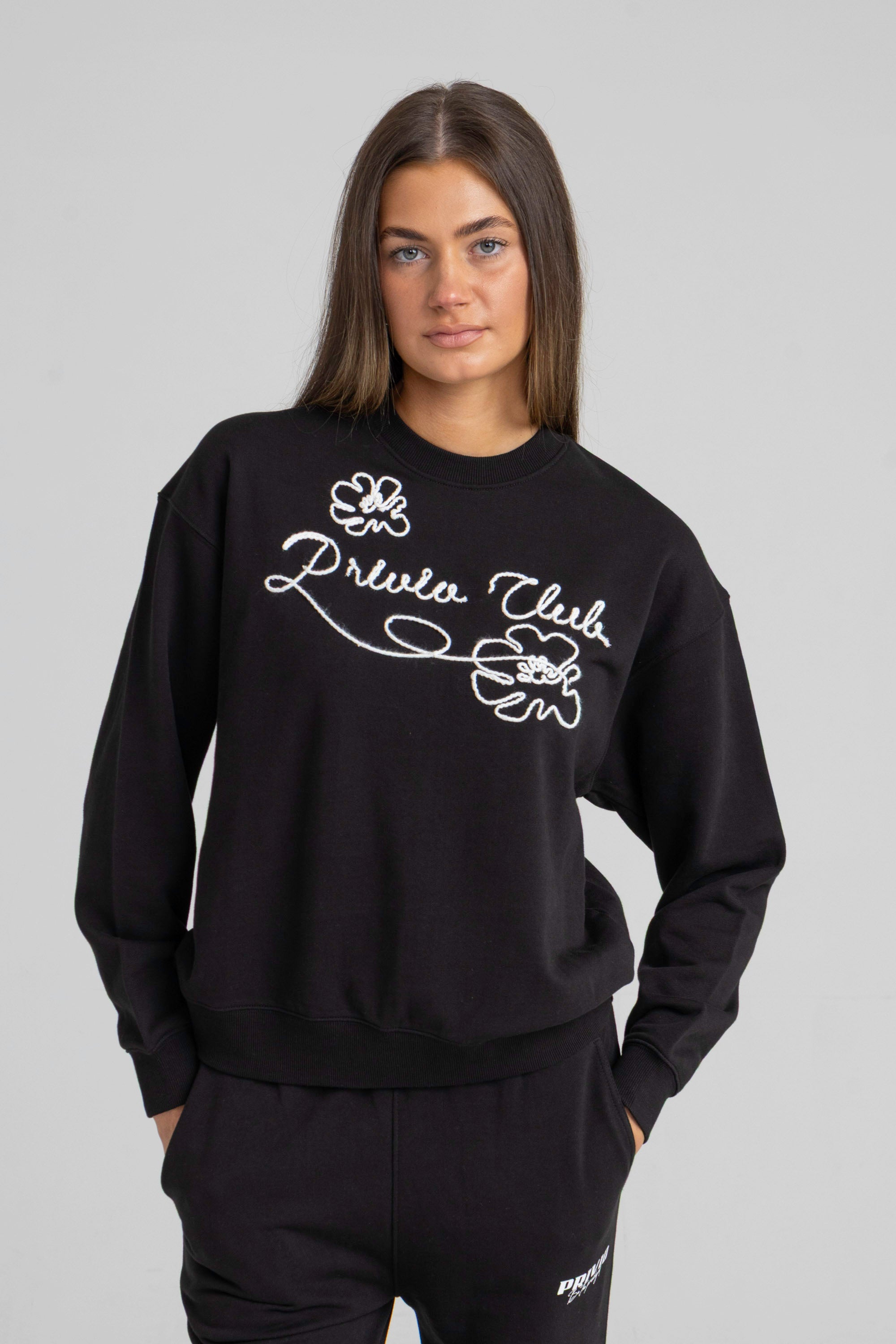 ROPE EMBRODIERY SWEATSHIRT