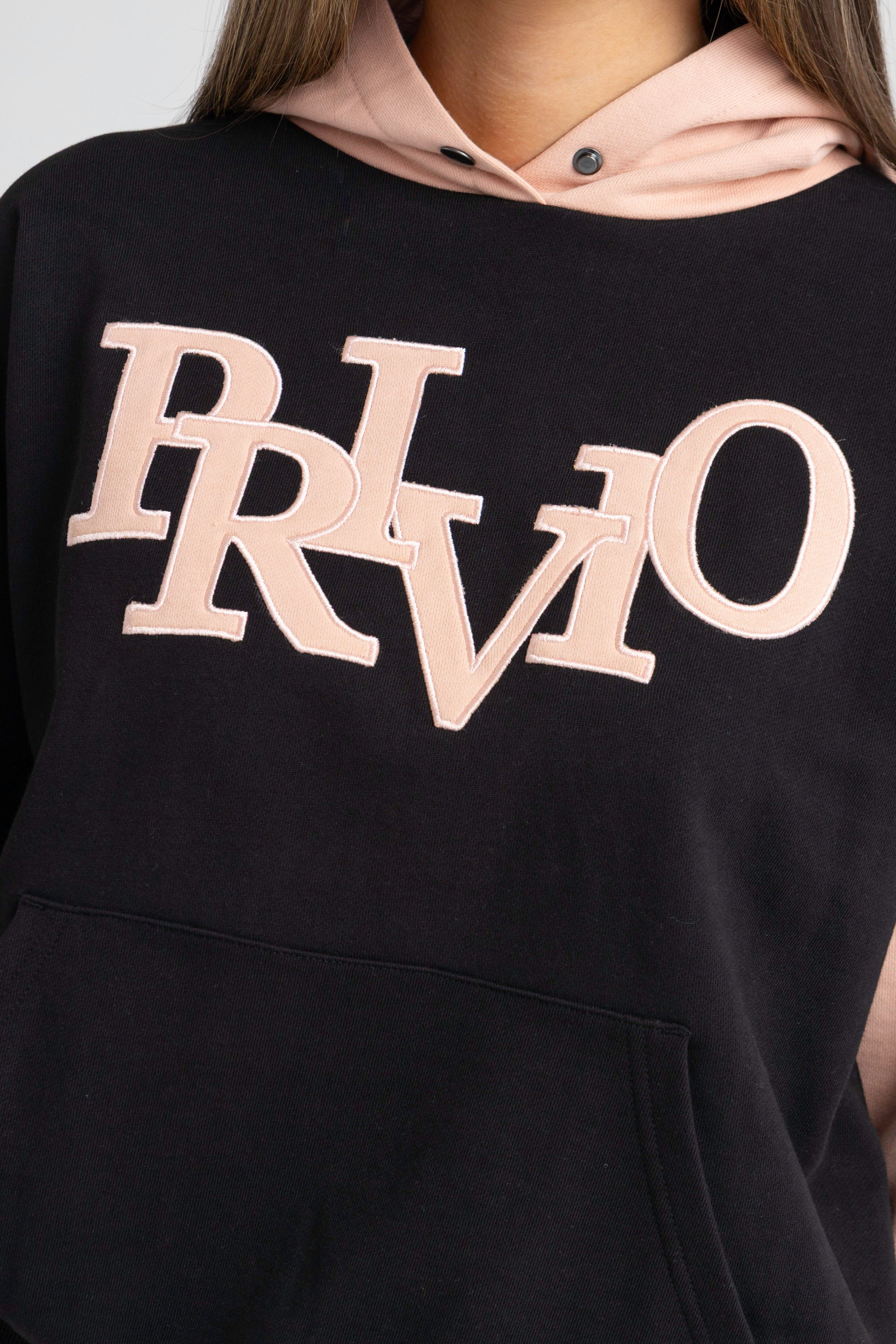 PRIVIO CONTRAST SLEEVE HOODY