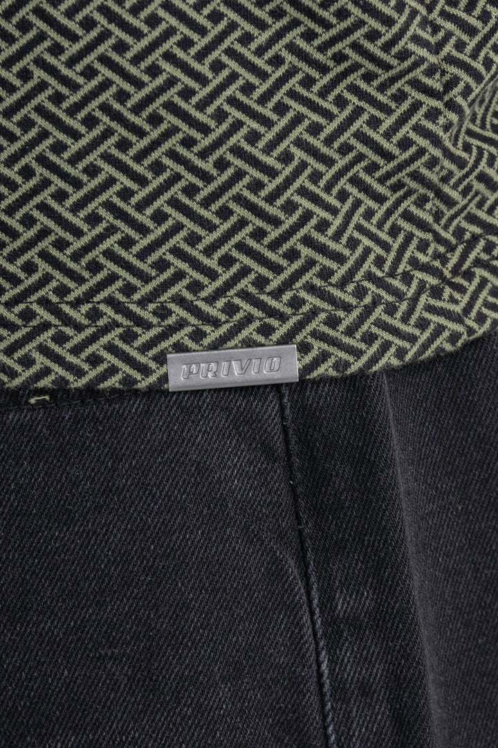 SLIM FIT JACQUARD POLO T SHIRT